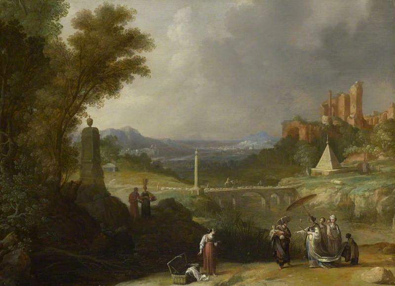 Il ritrovamento del bambino Mosè da parte della figlia del faraone - National Gallery